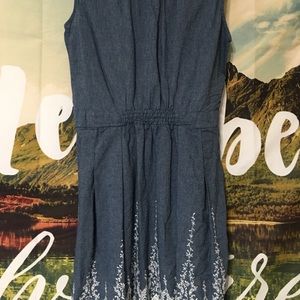 Dress Barn Dresses - Denim and Lace Dress Dress Barn Dresses - Denim and Lace Dress